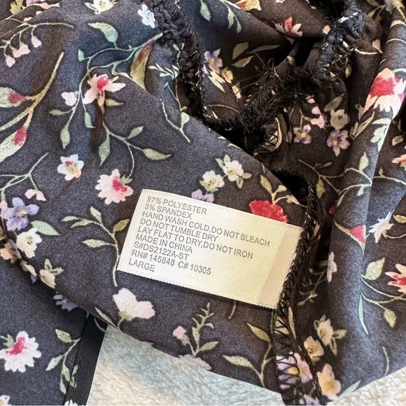 NWOT French Grey One Shoulder Floral Mini Dress - Picture 6 of 10